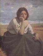 Jean Baptiste Camille  Corot Moissonneuse tenant sa faucille (mk11) Germany oil painting artist
